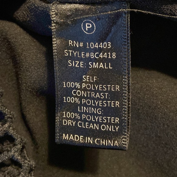 J.O.A. Los Angeles Black SweetHeart Crochet Lace Midi Lined Dress Size Small - Picture 11 of 16